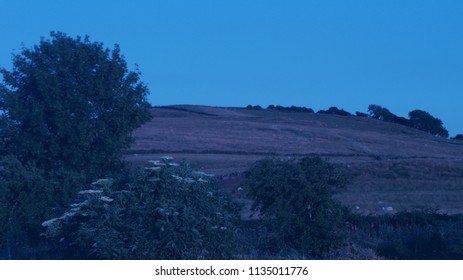 mountain views before sunset