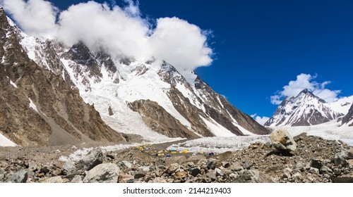 Mountain Views During K2 Trek On Baltoro Glacier