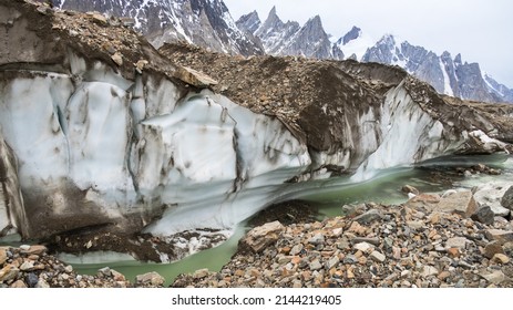 Mountain Views During K2 Trek On Baltoro Glacier