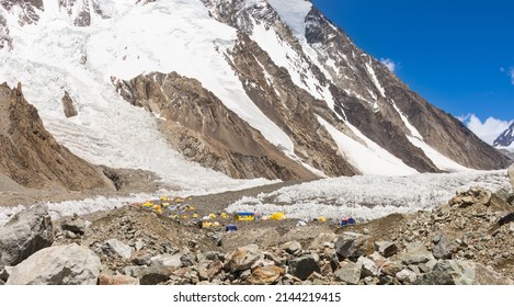 Mountain Views During K2 Trek On Baltoro Glacier