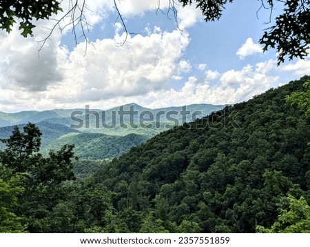 Mountain views from Great Smoky Mountains National Park 