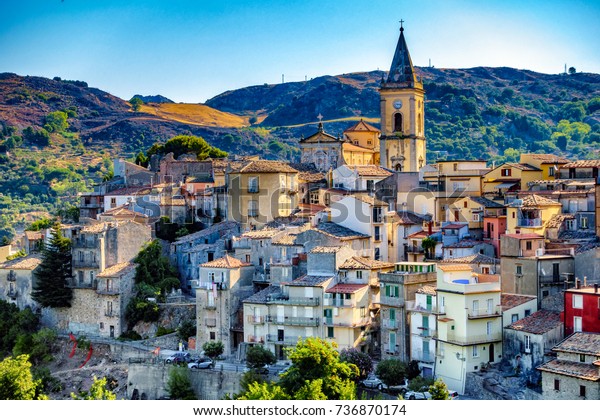 Mountain Village Novara Di Sicilia Sicily Stock Photo Edit Now