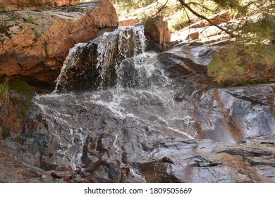 Mountain And Waterfall. The Broadmoor Seven Falls.