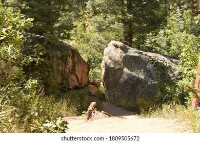 Mountain And Waterfall. The Broadmoor Seven Falls.