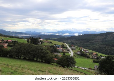 Mountain Wiev In Camino Primitivo Near Borres