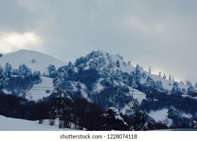 Mountain in winter