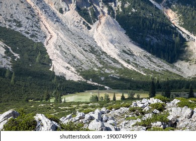The mountain world of the Dolomites in South Tyrol