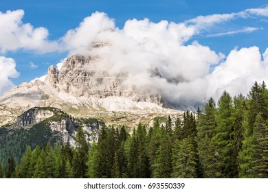 Mountain wrapped in clouds