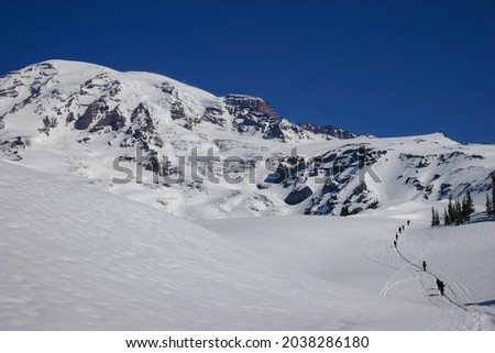 Image, Stock Photo Ascent Arlberg Freeride