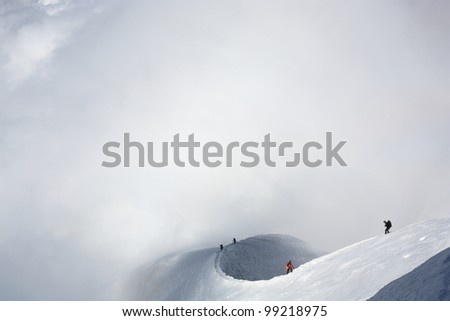 Similar – Foto Bild Skitour | Aufstieg | Arlberg | Österreich