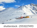 Mountaineers Winter Camp in Uludağ National Park, Bursa Türkiye (Türkiye)