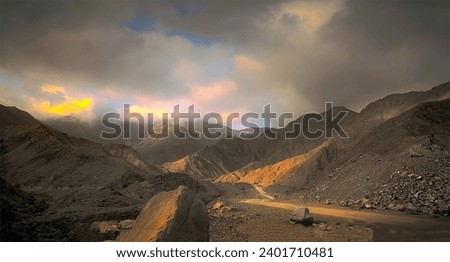 Mountaines Natural View Cloud Sunfire