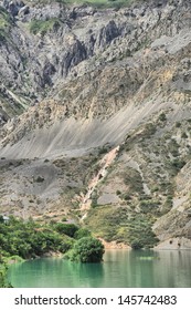 The mountains,
