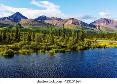 Mountains Of Alaska In Summer