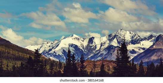 Mountains in Alaska, United States - Shutterstock ID 380164168