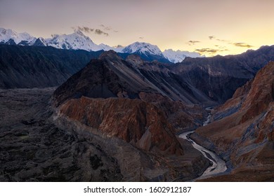 Mountains around Pasu, Karakoram Highway, northern Pakistan, taken in August 2019 - Shutterstock ID 1602912187
