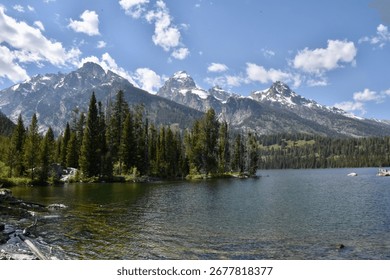 mountains are in the background