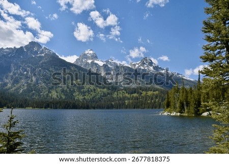 mountains are in the background