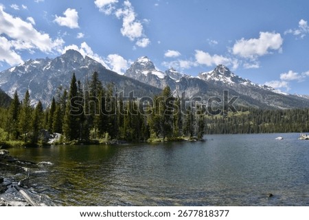 mountains are in the background