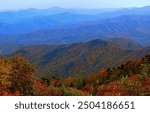 mountains blue fall autumn appalachian