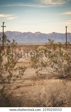 Mountains in the California desert