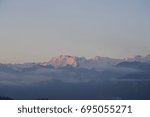 Mountains up in the clouds