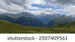 mountains and clouds austrian alps