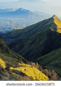 Mountains are forms of the earth's surface that rise higher than the surrounding area
