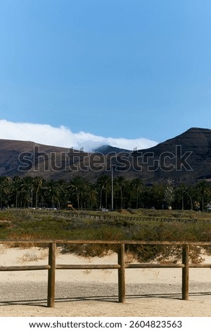 Mountains kissed by the clouds in Morro Jable, Fuerteventura