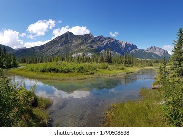 Mountains Lake Bow Valley Provincial Park Alberta Canada