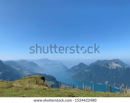 Similar – Foto Bild Blick vom Stoos auf den Vierwaldstättersee