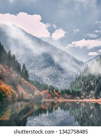 Mountains and lakes in Jiuzhaigou National Park, China - Shutterstock ID 1342758485