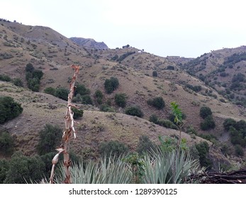 Mountains Landscape Summer Season View  Of South Waziristan Agency, Pakistan 