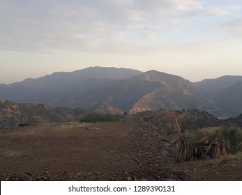 Mountains Landscape Summer Season View  Of South Waziristan Agency, Pakistan 