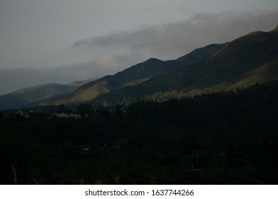 mountains with light and shadow