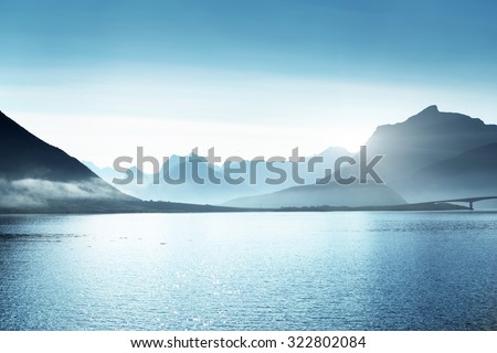 mountains, Lofoten islands, Norway 