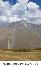 Mountains Near Stepantsminda, Kazbegi Municipality, Georgia.