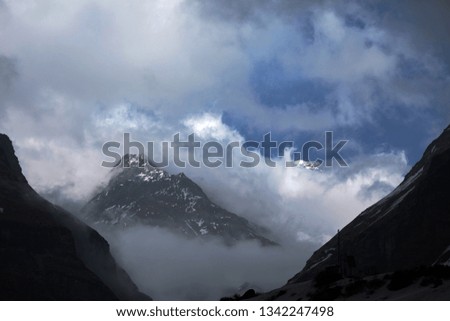 Similar – Blick auf die Ötztaler Berge vom Rettenbachgletscher