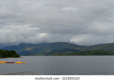 Mountains On A Dark Cloudy Day