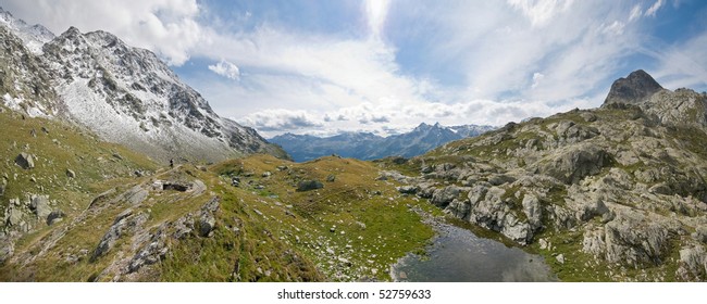 Mountains panorama in "Val Chiavenna", Italy
