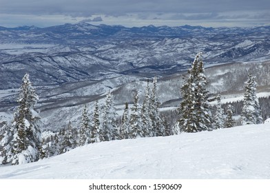 Mountains In Steamboat Springs, Colorado, Usa