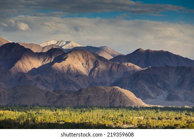 Mountains In The Town Of Leh, India