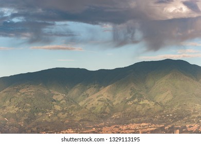 Mountains Of The Aburrá Valley In Medellín Colombia