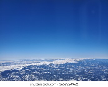 Mountains as viewed from a plane