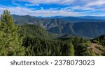 Mountains in Willamette National Forest in Oakridge, Oregon
