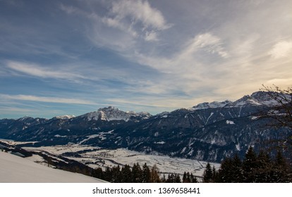 mountains in winter