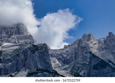 mountains in winter, photo as a background , in pasubio mountains, dolomiti, alps, thiene schio vicenza, north italy - Shutterstock ID 1672522759