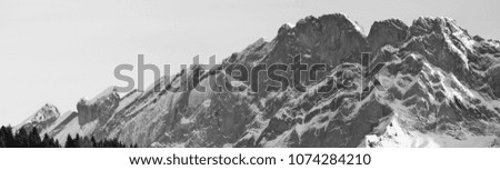 mountainscape in winter