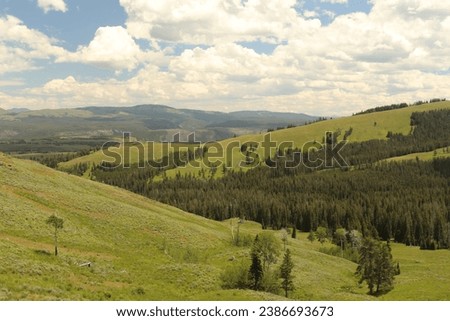 Mountainscape In Yellowstone National Park