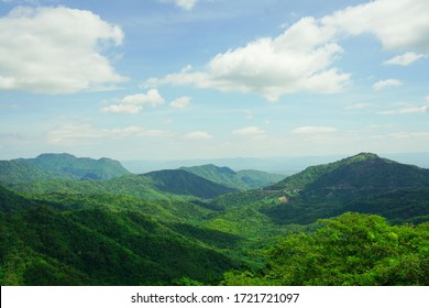 Mountains,green Trees, The Nature Of Thailand 